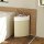 Wäschekorb im Eckdesign, Bambusgeflecht, 55 Liter, Stoffbeutel, Metallrahmen, Creme