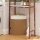 Wäschekorb im Eckdesign, Bambusgeflecht, 55 Liter, Stoffbeutel, Metallrahmen, Braun