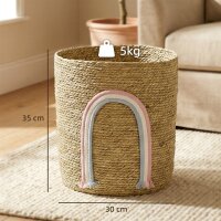 24,7L Aufbewahrungskorb mit Regenbogen-Dekoration,...