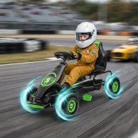 Kinder-Gokart, mit Pedalen, verstellbarem Sitz, In- und...