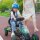 Kinder-Gokart, mit Pedalen, verstellbarem Sitz, In- und Outdoor, ab 5 Jahren, Grün+Schwarz, 121 x 58 x 61 cm