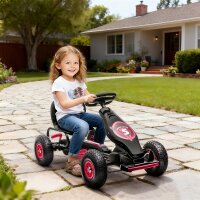 Kinder-Gokart, mit Pedalen, verstellbarem Sitz, In- und...
