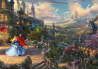 Thomas Kinkade - Sleeping beauty dancing in the enchanted...