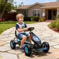 Kinder-Gokart, mit Pedalen, verstellbarem Sitz, In- und...