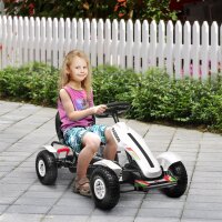 Gokart Tretauto mit Handbremse, verstellbarem Sitz, Vor-...