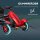 Gokart Tretauto mit Handbremse, verstellbarem Sitz, Vor- und Rückwärtsgang, bis 50kg für Kinder 5-12 Jahren Rot