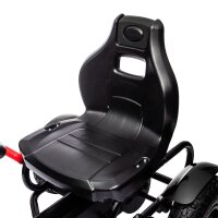 Kinder-Gokart, verstellbarer Sitz, Handbremse, ab 5 Jahren, 121 x 58 x 61 cm, Schwarz