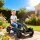 Kinder-Gokart, verstellbarer Sitz, Handbremse, ab 5 Jahren, 121 x 58 x 61 cm, Schwarz