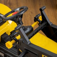 Kinderradlader, steuerbarer Frontlader, ab 3 Jahren, Pedalantrieb, Gelb/Schwarz