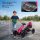 Go-Kart, Kinderfahrzeug mit verstellbarem Sitz, Tretfahrzeug, Tretauto mit Handbremse, 3-8 Jahre, Outdoor, Rosa