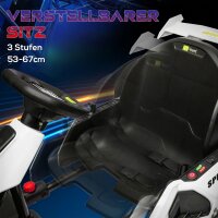 4 V Elektro Go-Kart für Kinder Bis 12 Km/h Gokart mit Drift-Funktion, 2 Motoren verstellbarem Sitz Sanftanlauf