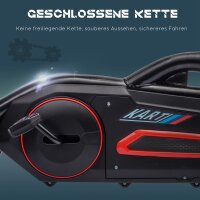 Go Kart Pedal Go Kart Rückwärts-uns Vorwärtsgang, für Kinder von 3 bis 8 Jahren, Rot