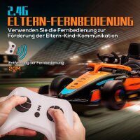 Elektro-Kinderauto, McLaren Formel-1, inkl. Fernsteuerung, Musik, für 3-5 Jahre, Orange