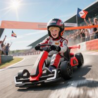 Go-Kart für Kinder, Elektro-Kart mit Hupe und...