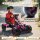 Gokart mit Pedalen, Tretauto für Kinder mit Bremse, rutschfeste Räder, Metallrahmen, 3-6 Jahre, Rosa