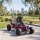 Gokart mit Pedalen, Tretauto für Kinder mit Bremse, rutschfeste Räder, Metallrahmen, 3-6 Jahre, Rosa