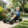 Gokart mit Pedalen, Tretauto für Kinder mit Bremse, rutschfeste Räder, Metallrahmen, 3-6 Jahre, Grün