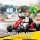 24V Elektrisches Go-Kart, Drift-Modus, verstellbarer Sitz, 5-Punkt-Sicherheitsgurt, Musikfunktion, 6-12 Jahre Rot