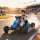 24V Elektrisches Go-Kart, Drift-Modus, verstellbarer Sitz, 5-Punkt-Sicherheitsgurt, Musikfunktion, 6-12 Jahre Blau