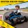 24V Elektrisches Go-Kart, Drift-Modus, verstellbarer Sitz, 5-Punkt-Sicherheitsgurt, Musikfunktion, 6-12 Jahre Blau
