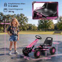 Pedal-Gokart für Kinder, höhenverstellbarer...