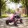 Pedal-Gokart für Kinder, höhenverstellbarer Sitz, EVA-Räder, Bremse, Kupplung, 3-8 Jahre, Rosa