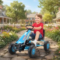 Pedal-Gokart für Kinder, höhenverstellbarer...