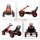 Pedal-Gokart für Kinder, höhenverstellbarer Sitz, EVA-Räder, Bremse, Kupplung, 3-8 Jahre, Rot