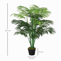 Künstliche Palme 125cm Groß Kunstpflanze mit...