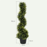 Künstliche Spiralpflanze, Spiral-Zedernbaum mit...