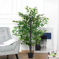Künstlicher Ficus-baum groß 145 cm, Kunstbaum,...