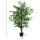 Künstlicher Ficus-baum groß 145 cm, Kunstbaum, Kunstpflanze, Plastik Künstliche Pflanzen im Topf, Fake Plant wie echt für Wohnzimmer Schlafzimmer Büro Garten Moderne Dekoration Geschenk