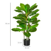 Künstlicher Baum 95 cm Kunstpflanze mit 33...
