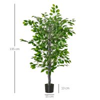 Künstlicher Baum, Ficus-Kunstpflanze, realistisches...