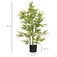 Künstlicher Baum, Kunstpflanze, 5 Stämme, 504...