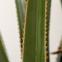 Künstliche Yucca groß 190cm Kunstpflanze, Plastik Künstliche Pflanze im Topf, 17 x 17 x 190 cm Smaragdgrün