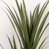 Künstliche Yucca groß 190cm Kunstpflanze, Plastik Künstliche Pflanze im Topf, 17 x 17 x 190 cm Smaragdgrün