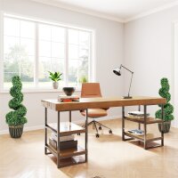 Spiralförmiger Buchsbaum, 2er Set Kunstpflanzen, mit Topf, 90 cm Höhe, Grün