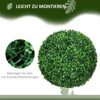 2er-Set Buchsbaumkugel, Künstliche Pflanzen, Zimmerpflanze mit UV-Schutz, Deko-Pflanze, für Indoor, Outdoor, Grün