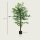 Ficusbaum Kunstpflanze, naturgetreu, 150 cm hoch, mit Topf, Grün