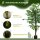 Ficusbaum Kunstpflanze, naturgetreu, 150 cm hoch, mit Topf, Grün