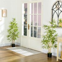 Bambus-Kunstbaum 2er-Set, 3 Stämme, pflegeleicht,...