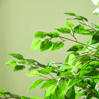 Künstlicher Ficus-Baum, realistisch, pflegeleicht, inkl. Topf, 180 cm hoch, Grün