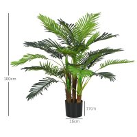 Künstliche Palme, 1 m, realistische Zweige,...