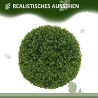 2er-Set Buchsbaumkugel, Künstliche Pflanzen, Zimmerpflanze mit UV-Schutz, Deko-Pflanze, für Indoor, Outdoor, Grün