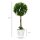 2er-Set Lavendel Kunstbaum, 60 cm hoch, inkl. Topf und Kunstmoos, Weiß