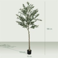 Kunstpflanze, Künstlicher Olivenbaum, 180 cm, 900...