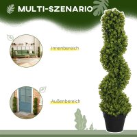 2er-Set Dekorative Pflanze, Kunstpflanzen in Töpfen, Künstliche Pflanzen für Zuhause, Indoor, Outdoor, 90 cm, Grün