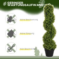 2er-Set Dekorative Pflanze, Kunstpflanzen in Töpfen, Künstliche Pflanzen für Zuhause, Indoor, Outdoor, 90 cm, Grün