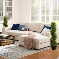 2er-Set Dekorative Pflanze, Kunstpflanzen in Töpfen, Künstliche Pflanzen für Zuhause, Indoor, Outdoor, 90 cm, Grün